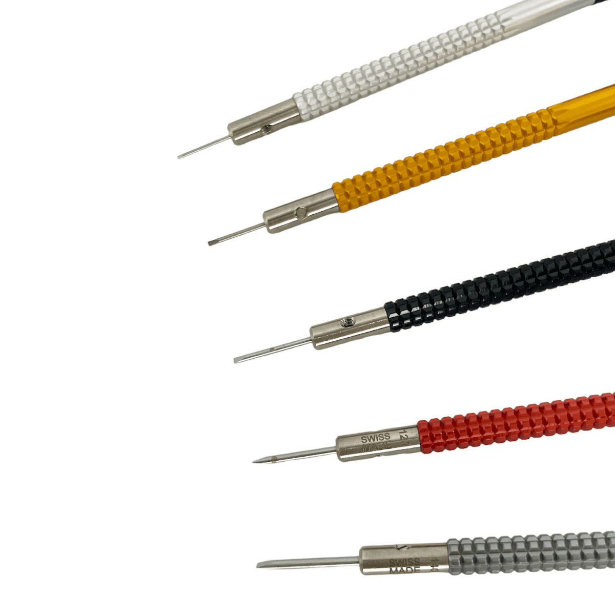 Horotec MSA 01.020-A set of 5 screwdrivers with ball bearings 0.60 to 1.40 mm