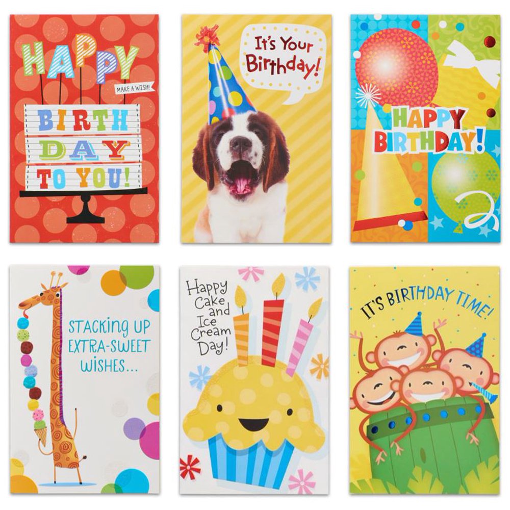American Greetings 12 Count Assorted Bright Birthday Card Pack