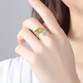 thumbnail image 5 of AOBOCO Gifts for Women Sunflower Open Ring You Are My Sunshine Lettering Ring with Cubic Zirconia for Women Mom Mama Nana, 5 of 6