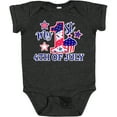 thumbnail image 3 of Inktastic My 1st 4th of July with Stars and Cupcake Boys or Girls Baby Bodysuit, 3 of 5