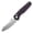BlackPurple and Black, variant on Tenable Beaver Pocket Knife Blackwash Nitro-V,Gray and Black G10 Handle,Kim Ning Designer,T1105V7
