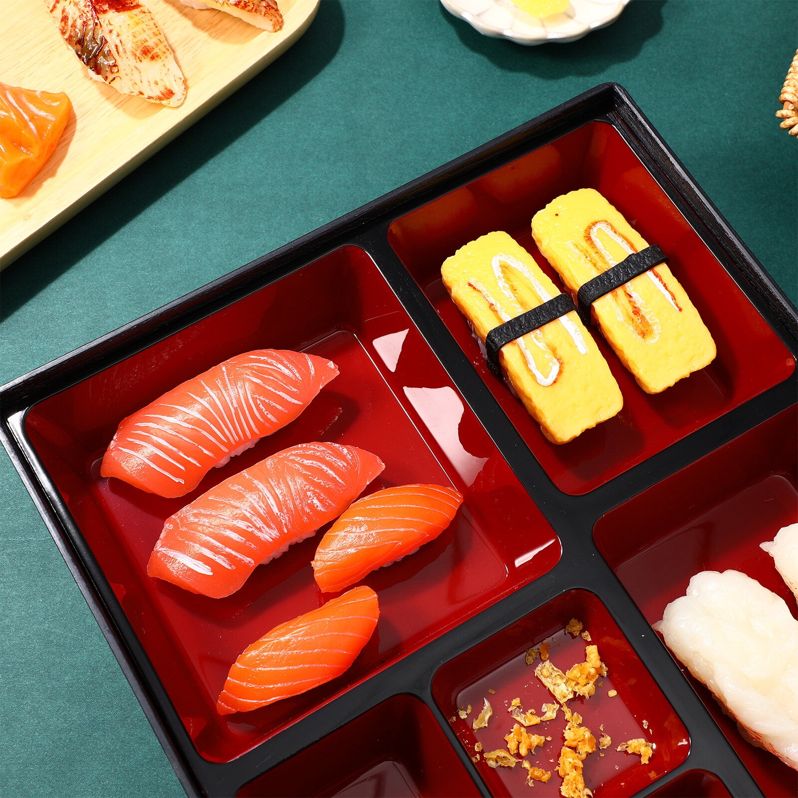Toyandona 1Pc Portable Meal Prep Container with Separate Grids for Bento Style Food Organization