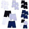 thumbnail image 4 of AJZIOJIRO 4Pack Toddler Girls Bike Shorts Kids Multi-Color Dance Shorts Baby Biker Under Dress for 4-16Y, 4 of 8
