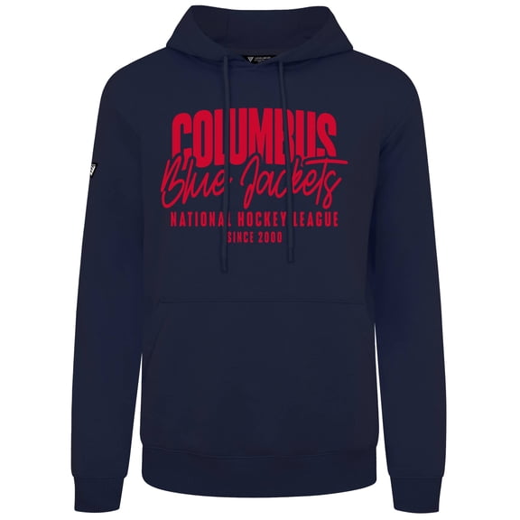 Men's Levelwear  Navy Columbus Blue Jackets Podium Response Pullover Hoodie