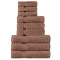 thumbnail image 2 of BNM Egyptian Cotton Luxury 9 Piece Towel Set, Mocha Brown, 2 of 5