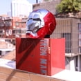 thumbnail image 2 of Casco eléctrico con control de voz Iron Man Mk5, escala 1/1, con ojos LED, máscara de metal, modelo de estatua, juguetes para niños y adultos, regalo de cumpleaños, 2 of 5