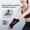 thumbnail image 2 of 1 Pair Sports Arm Guards Stretch Volleyball Arm Sleeves with Protection Pad And Thumb Hole for Women Men, 2 of 6