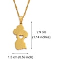 thumbnail image 5 of Guyana Map Pendant Charm Necklaces - Ethnic Patriotic Africa Maps Flag Necklaces,Gold Color Classic Hip Hop Jewelry for Women Men Trend Party Gift, 5 of 5