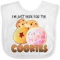 thumbnail image 3 of Inktastic I'm Just Here for the Cookies Boys or Girls Baby Bib, 3 of 4