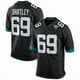thumbnail image 1 of Camiseta deportiva de fútbol americano de los #69 Tyler Shatley para hombre, color negro (talla 2XL), 1 of 2