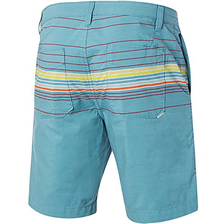 O'Neill Men's Standard Fit Walk Shorts - 20 Inch Outseam Mid-Length Shorts | Smoke Blue / Jaxon Stretch Fabric, Size 38