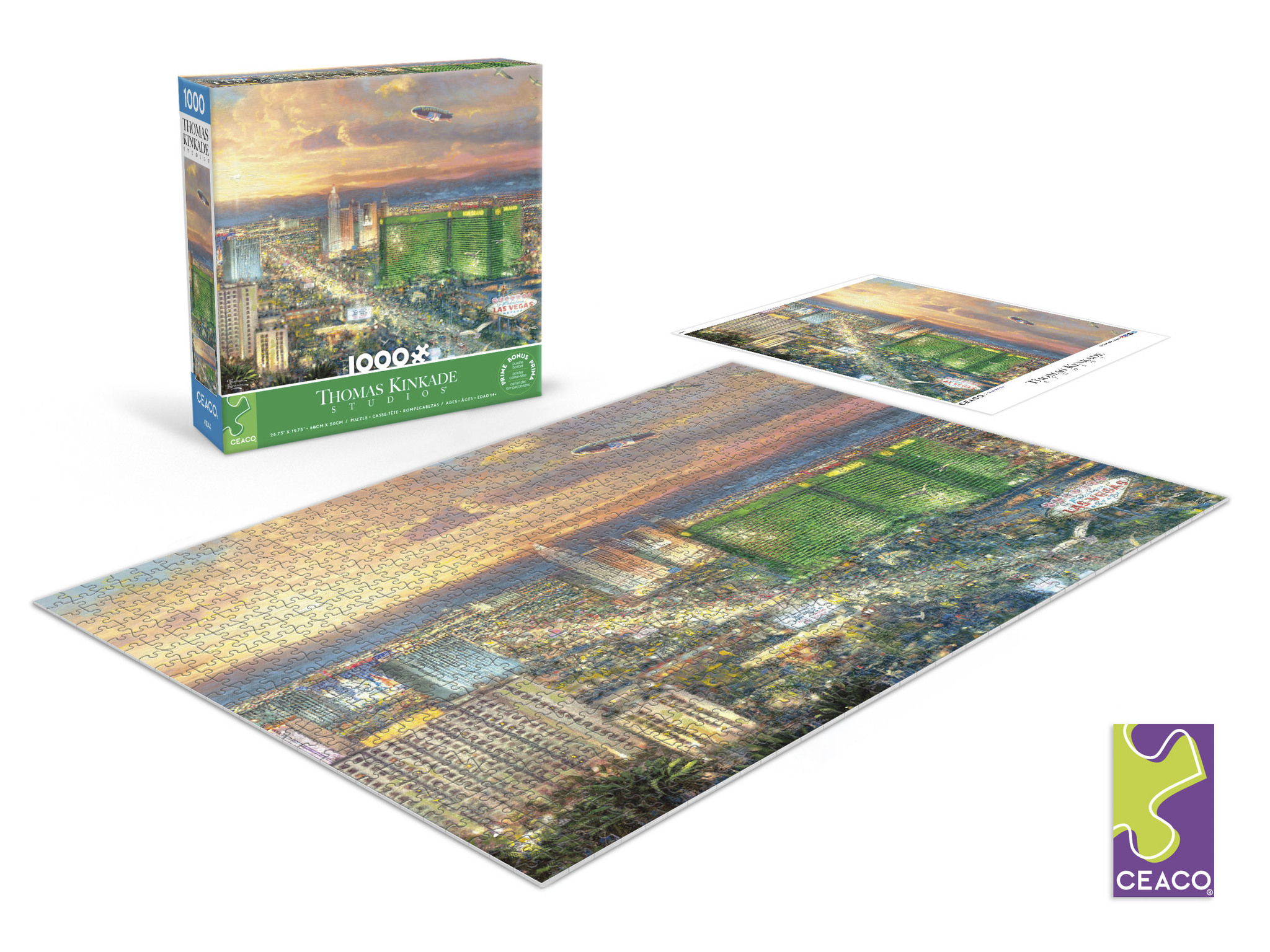 Viva Las Vegas, 1000PC, 1000 THOMAS KINKADE