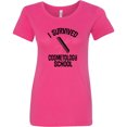 thumbnail image 3 of Inktastic I Survived Cosmetology School Women's T-Shirt, 3 of 5