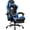 Blue, variant on N-GEN GAMING Video Gaming Chair with Footrest Lumbar Support for Home Office High Back Recliner Height Adjustable Ergonomic Comfy Leather Computer Desk Chair (Red)
