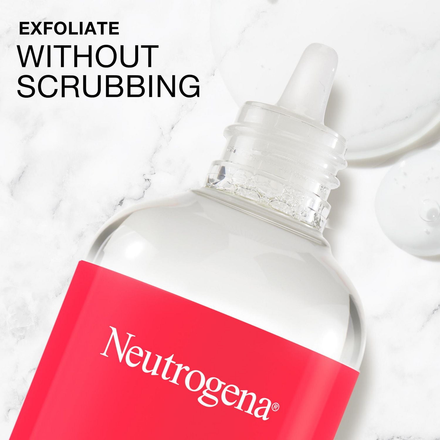 Neutrogena Stubborn Texture Exfoliating Treatment, Face Wash, Citric Acid & Glycolic Acid, Vitamin B5, Fragrance-Free