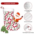 thumbnail image 7 of Cauagu Cherry_1 for Christmas Stockings,1-Pack Large Xmas Stocking Holiday and Farmhouse Stocking Fit for Christmas Holiday Party Decoration(17.7*11 Inch), 7 of 7