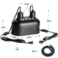 thumbnail image 4 of Lámpara para reptiles Simple Deluxe con doble cúpula, 100 W, 4 of 6