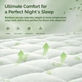 thumbnail image 5 of YESBEDS Bamboo Viscose Mattress Pad and Protector for Back Pain Relief, Soft Quilted Bedding Upgrade, Twin ., 5 of 7