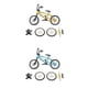 thumbnail image 1 of mini size finger Bike BMX Modelo toy for Decor Finger Board Azul + Amarillo, 1 of 9