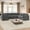 Grey, variant on Ovios Oversized Modular Sectional Sofa Couch 130.7 Inch 7 Seater U Shaped Sofa Modern Deep Seat Cloud Corduroy Couches for Living Room,Office, Black