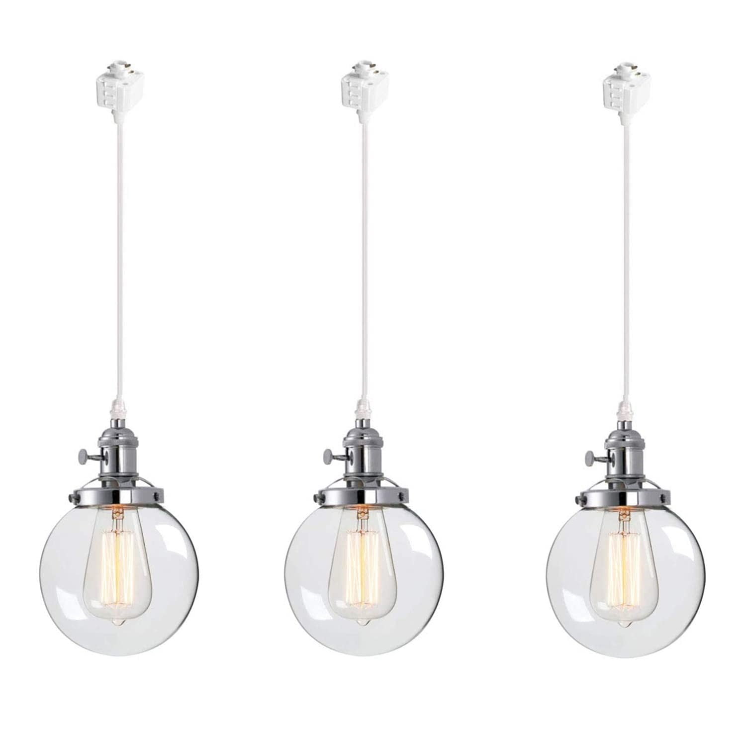 FSLiving HTrack Pendant Lighting Vintage Industrial Pendant Light