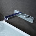 thumbnail image 5 of sumerain LED Wall Mount Bathroom Sink Faucet Single handle Chrome Bathroom Vessel Sink Faucets with 3-Color Changing LED Light, 5 of 8