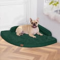 thumbnail image 1 of Cama ortopédica para perros MEKIY, grande, impermeable con funda, color verde oscuro, 1 of 7