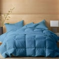 thumbnail image 1 of Oversized King/Palatial King 1 PC Comforter Solid Light Blue Luxury Premium Collection Microfiber Fill Lightweight Duvet Insert Box Stiched Quilted Fluffy Soft All Season Cooling Comforter, 1 of 7