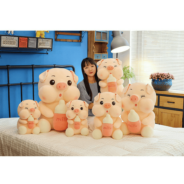 Soft Fat Pig Plush Hugging Pillows Round Eyes 21.7in Cute Giant Pig Stuffed Animals Throw Pillow Toy Gifts for Bedding Kids Birthday Valentine Christmas Walmart