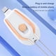 thumbnail image 5 of Mini llavero Power Bank 1500mAh Cargador inalámbrico de emergencia (blanco para tipo C) Hugtrwg Nuevos Originales, 5 of 6