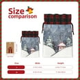 thumbnail image 3 of Naloa Watercolor Winter Landscape For Christmas Christmas Gift Bags Christmas Drawstring Gift Bags Christmas Trees Decorations Indoor Holiday Party Christmas Treat Bags-Black, 3 of 8