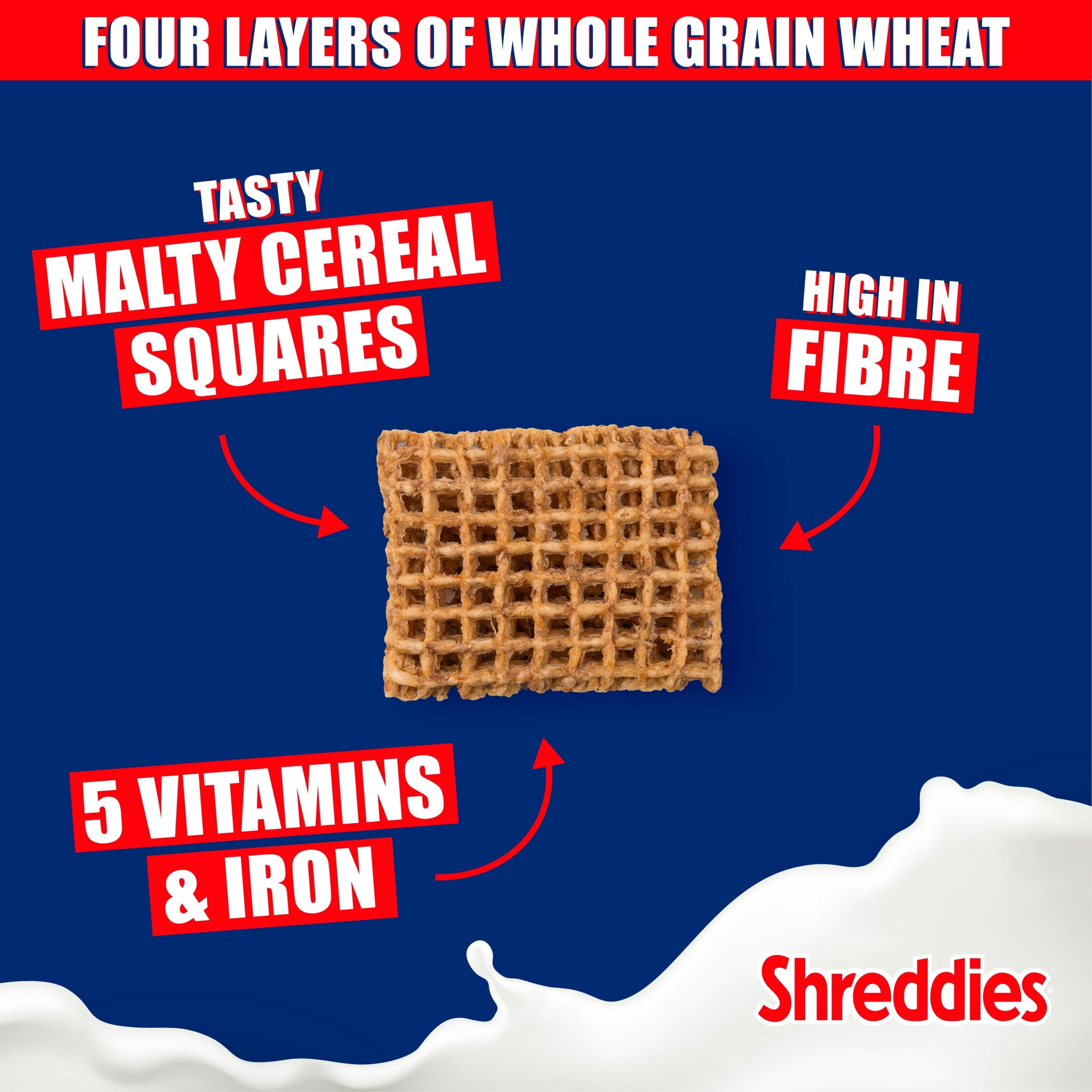 Nestle Shreddies Original Cereal 1.1kg, Imported from Britain