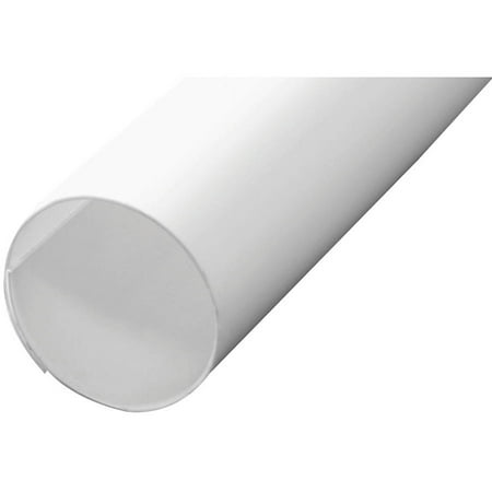 Prime-Line MP7163 Closet Rod Covers, 72" Lengths, Plastic Construction, White, Adjusts To All Pole Diameters, pk of 12