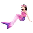 thumbnail image 2 of Girls Mermaid Tail Kids Mermaid Swimsuits Sea Costume 11-12Years, 2 of 6