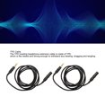 thumbnail image 3 of Cable de extensión de conector auxiliar de 35 mm diseño escalonado de sonido sin pérdidas conectores chapados en oro cable de auriculares macho a hembra de 33 pies y 35, 3 of 8