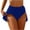 Blue, variant on Feancey Swim Skirts with Briefs for Women Stretchy High Waist Mini Skirt Solid Color Casual Beach Short Skirt Pants Lightweight Comfort Athletic Skorts Blue L