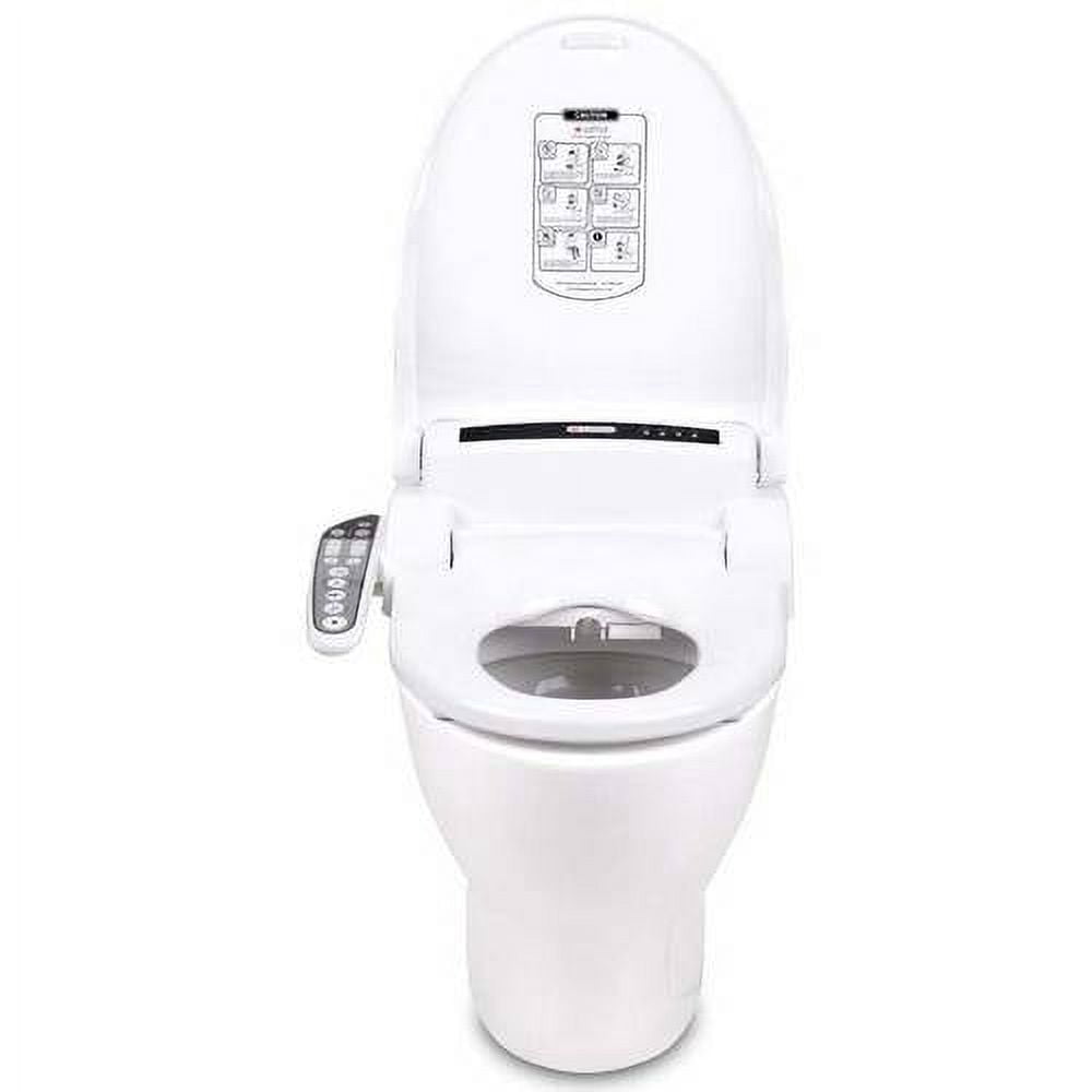 Lotus ATS-909 Elongated Smart Bidet Toilet Seat with PureStream, White