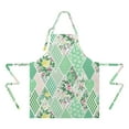 thumbnail image 2 of Pioneer Flower Floral Print Pattern Apron-Garden Aprons for Women with Pockets-Cotton Linen Waterproof Kitchen Cooking Gardening Aprons Adjustable for Kitchen,Cooking,BBQ and Salon 33x27 Inch, 2 of 7