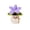 A002- Purple, variant on Crocheted Potted Flower Desk Decoration Single Piece Pink Thank You Appreciation Gift for Teachers and Coworkers