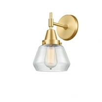 447-1W-SG-G172-Innovations Lighting-Fulton - 1 Light Wall Sconce-10.5 Inches Tall and 6.75 Inches Wide-Satin Gold Finish-Clear Glass Color