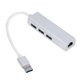 thumbnail image 2 of Adaptador USB 3.0 a Ethernet, adaptador Ethernet multipuerto 4 en 1 de aleación de aluminio 1000Mbps de alta velocidad para tableta para computadora de escritorio para computadora ANGGREK Otros, 2 of 8