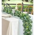 thumbnail image 4 of Artificial White Roses Floral Vines,Faux Greenery Garland Decor for Party,5.9Ft Reusable Artificial Eucalyptus Garland with Flowers for Party,Craft Decor(2Pcs), 4 of 6