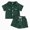 L101-Green, variant on Toddlers and Baby Boys' Summer Clothes Infant Boy Button-town Shirt and Short Set Outfits(L101-Green,0-6 M)