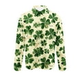 thumbnail image 5 of BLTIBY 2025 St. Patrick's Day Shirt for Men Button Down Irish Shamrock Printed Long Sleeve Lapel Shirts Casual Loose Fit Tops Green 7 XXL, 5 of 5