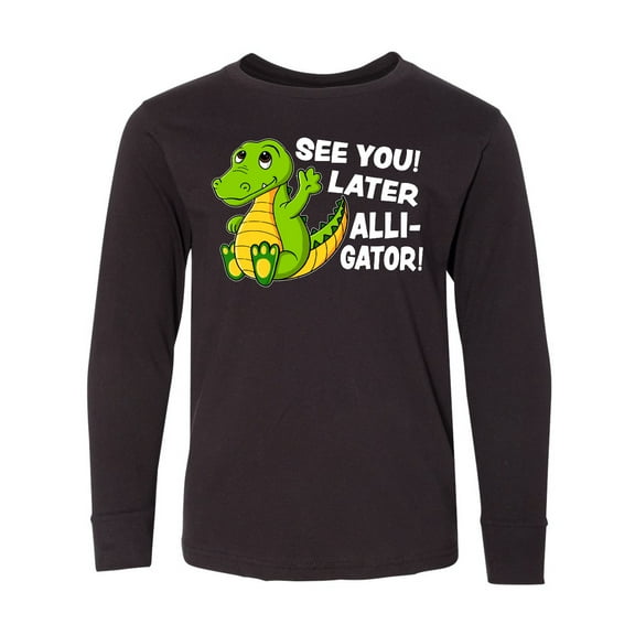 Inktastic See You Later Alligator Long Sleeve Youth T-Shirt