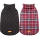 thumbnail image 2 of Kuoser Abrigo cálido para perros, chaqueta reversible, abrigo de invierno impermeable, ropa a cuadros de estilo británico, abrigos para clima frío, chaleco de nieve acogedor para perros pequeños, medi, 2 of 3