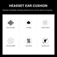 thumbnail image 2 of 20 piezas almohadillas universales para auriculares funda de cojín almohadillas cómodas para auriculares, 2 of 5