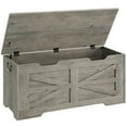 thumbnail image 1 of Coffre de Rangement, Banc de Rangement, Malle de Rangement en Bois avec Charnières de Sécurité, Banc d'Entrée à Dessus Relevable, Banc à Chaussures, pour Chambre, Salon, 1 of 8