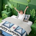 thumbnail image 3 of meiyoeat Cute Camping Twin Duvet Cover For Boys,Heart Camper Print Twin Bedding,Light Gray Reversible,2pcs,1 Duvet Cover and 1 Pillowcase, 3 of 6