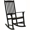 thumbnail image 3 of Monstay Outdoor Wooden Porch Rocking Chair, Black Color, Weather Resistant Finish, 3 of 13